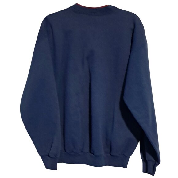 Vintage Cat Embroidered Crewneck Sweatshirt Oversized Baggy Womens M L - Picture 3 of 8